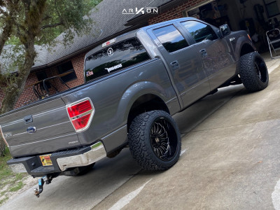 1 2013 F 150 Ford Rough Country Suspension Lift 4in Arkon Off Road Alexander Black