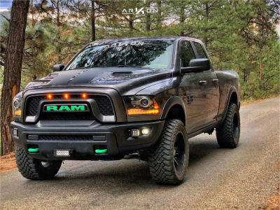 2018 Ram 1500 - 20x10 -25mm - ARKON OFF-ROAD Lincoln - Suspension Lift 3.5" - 33" x 12.5"