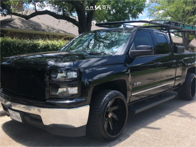 1 2014 Silverado 1500 Chevrolet Stock Air Suspension Arkon Off Road Lincoln Black