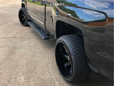 1 2014 Silverado 1500 Chevrolet Stock Air Suspension Arkon Off Road Lincoln Black