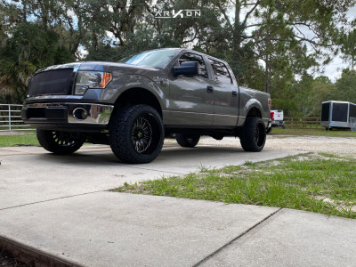 2013 Ford F-150 - 22x12 -51mm - ARKON OFF-ROAD Alexander - Suspension Lift 4" - 33" x 12.5"
