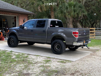1 2013 F 150 Ford Rough Country Suspension Lift 4in Arkon Off Road Alexander Black