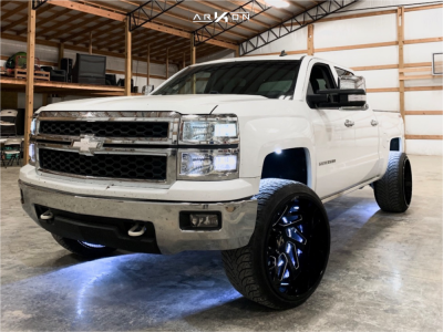 1 2014 Silverado 1500 Chevrolet 3in Level Suspension Lift 35in Arkon Off Road Cleopatra Black