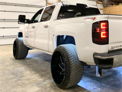 1 2014 Silverado 1500 Chevrolet 3in Level Suspension Lift 35in Arkon Off Road Cleopatra Black