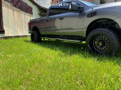 1 2016 Titan Xd Nissan Rough Country Leveling Kit Arkon Off Road Alexander Black