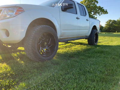 1 2018 Frontier Nissan Supreme Suspension Lift 3in Arkon Off Road Cleopatra Black