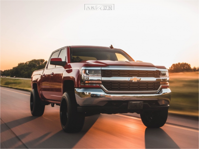 1 2017 Silverado 1500 Chevrolet Supreme Suspension Lift 35in Arkon Off Road Caesar Black