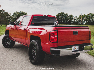 1 2017 Silverado 1500 Chevrolet Supreme Suspension Lift 35in Arkon Off Road Caesar Black