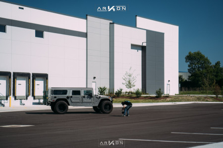 1 2003 H1 Hummer Rubberduck4x4 Suspension Lift 3in Arkon Off Road Crown Series Triumph Black