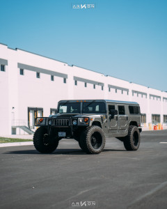 1 2003 H1 Hummer Rubberduck4x4 Suspension Lift 3in Arkon Off Road Crown Series Triumph Black