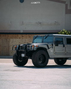 1 2003 H1 Hummer Rubberduck4x4 Suspension Lift 3in Arkon Off Road Crown Series Triumph Black
