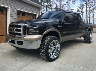 2007 Ford F-250 Super Duty - 22x12 -51mm - ARKON OFF-ROAD Caesar - Stock Suspension - 33" x 12.5"