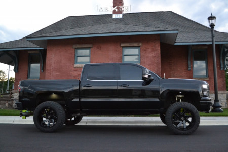 1 2015 Silverado 1500 Chevrolet Bds Suspension Lift 6in Arkon Off Road Lincoln Black
