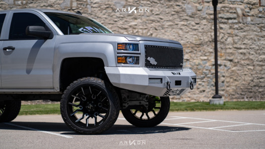 1 2014 Silverado 1500 Chevrolet Rough Country Suspension Lift 7in Arkon Off Road Roosevelt Machined Accents