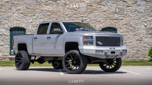 1 2014 Silverado 1500 Chevrolet Rough Country Suspension Lift 7in Arkon Off Road Roosevelt Machined Accents