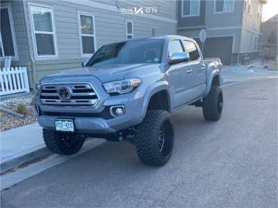 1 2018 Tacoma Toyota Rough Country Suspension Lift 6in Arkon Off Road Alexander Black