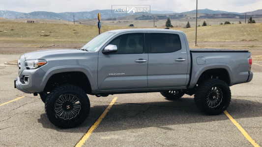 1 2018 Tacoma Toyota Rough Country Suspension Lift 6in Arkon Off Road Alexander Black