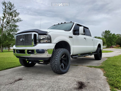2004 Ford F-350 Super Duty - 20x10 -24mm - ARKON OFF-ROAD Lincoln - Leveling Kit - 33" x 12.5"