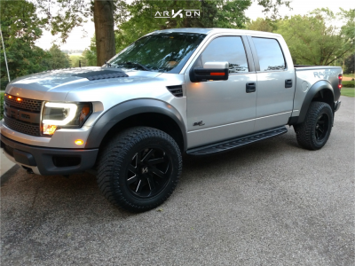 2012 Ford Raptor - 20x10 -25mm - ARKON OFF-ROAD Lincoln - Stock Suspension - 35" x 12.5"