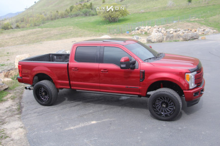 1 2017 F 350 Super Duty Ford 2 Inch Level Leveling Kit Arkon Off Road Caesar Machined Black