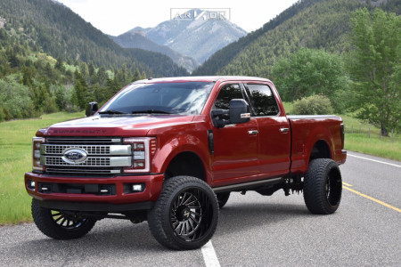 2017 Ford F-350 Super Duty - 24x14 -81mm - ARKON OFF-ROAD Caesar - Suspension Lift 4" - 325/45R24