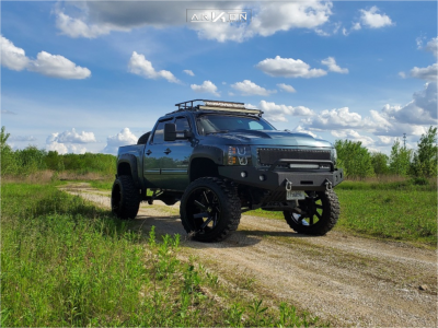 1 2009 Silverado 1500 Chevrolet Rough Country Suspension Lift 75in Arkon Off Road Lincoln Black