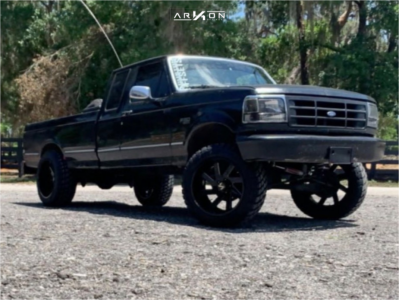 1 1994 F 150 Ford Rough Country Suspension Lift 6in Arkon Off Road Lincoln Black