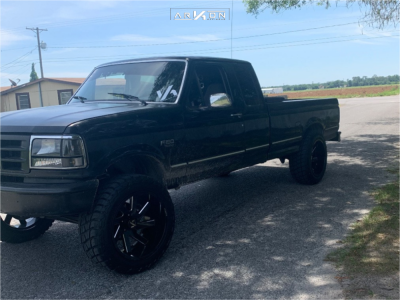 1 1994 F 150 Ford Rough Country Suspension Lift 6in Arkon Off Road Lincoln Black