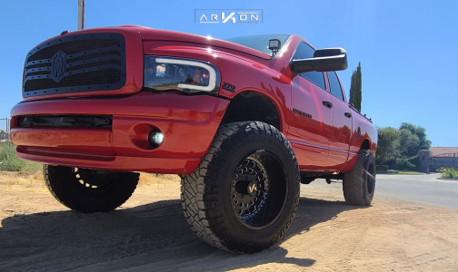 1 2005 Ram 1500 Dodge Maxtrac Suspension Lift 7in Arkon Off Road Crown Series Triumph Machined Black