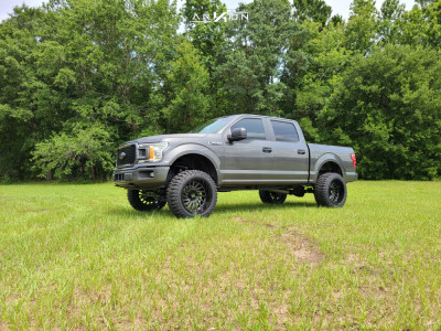1 2018 F 150 Ford Rough Country Suspension Lift 6in Arkon Off Road Caesar Black