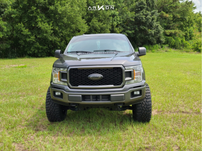 1 2018 F 150 Ford Rough Country Suspension Lift 6in Arkon Off Road Caesar Black