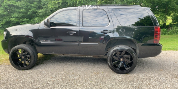 1 2007 Tahoe Chevrolet Rough Country Suspension Lift 35in Arkon Off Road Lincoln Black