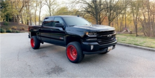 1 2016 Silverado 1500 Chevrolet Readylift Suspension Lift 4in Arkon Off Road Crown Series Victory Red