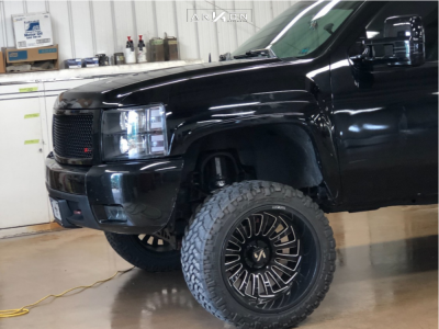 1 2008 Silverado 1500 Chevrolet Rough Country Suspension Lift 6in Arkon Off Road Alexander Black