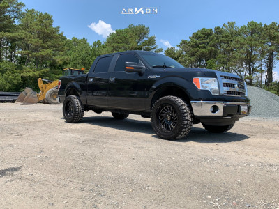 2014 Ford F-150 - 20x10 -25mm - ARKON OFF-ROAD Caesar - Leveling Kit - 33" x 12.5"