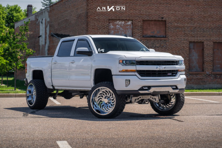 1 2017 Silverado 1500 Chevrolet Mcgaughys Suspension Lift 7in Arkon Off Road Crown Series Victory Chrome