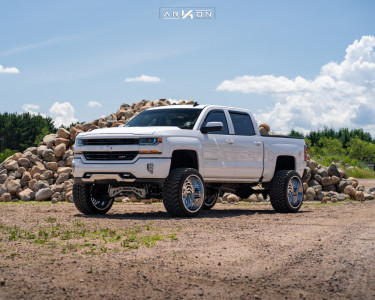 1 2017 Silverado 1500 Chevrolet Mcgaughys Suspension Lift 7in Arkon Off Road Crown Series Victory Chrome