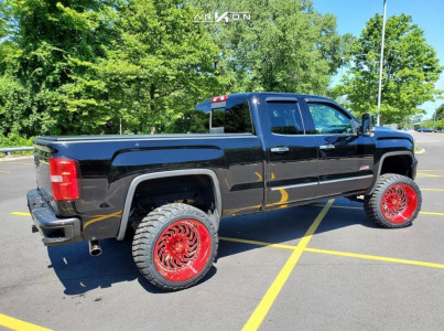 1 2015 Sierra 1500 Gmc Rough Country Suspension Lift 7in Arkon Off Road Crown Series Victory Red