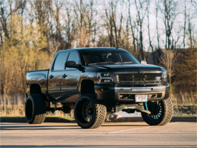 1 2010 Silverado 1500 Chevrolet Superlift Suspension Lift 8in Arkon Off Road Caesar Black
