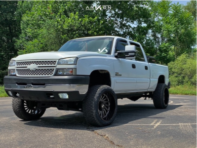 1 2006 Silverado 2500 Hd Chevrolet Rough Country Suspension Lift 6in Arkon Off Road Caesar Machined Black