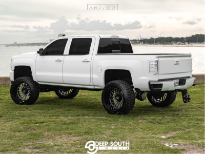 1 2017 Silverado 1500 Chevrolet Mcgaughys Suspension Lift 9in Arkon Off Road Caesar Black