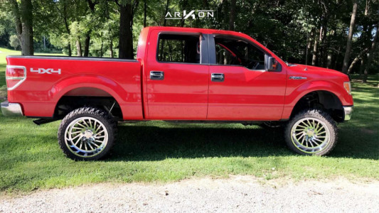 1 2011 F 150 Ford Rough Country Suspension Lift 6in Arkon Off Road Caesar Chrome