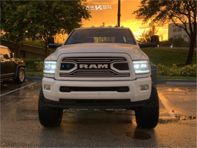 2018 Dodge Ram 2500 - 22x12 -51mm - ARKON OFF-ROAD Crown Series Triumph - Suspension Lift 6" - 37" x 13.5"