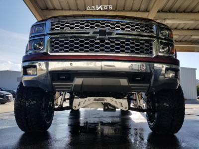 1 2014 Silverado 1500 Chevrolet Mcgaughys Suspension Lift 9in Arkon Off Road Crown Series Victory Chrome