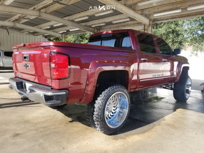 1 2014 Silverado 1500 Chevrolet Mcgaughys Suspension Lift 9in Arkon Off Road Crown Series Victory Chrome
