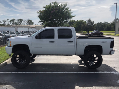 1 2013 Silverado 1500 Chevrolet Mcgaughys Suspension Lift 9in Arkon Off Road Lincoln Black