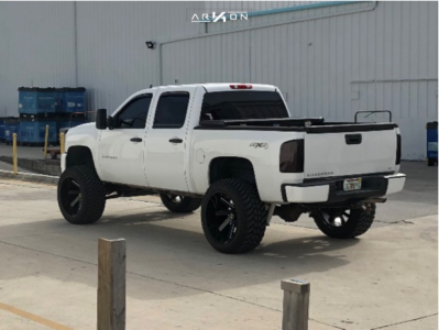 1 2013 Silverado 1500 Chevrolet Mcgaughys Suspension Lift 9in Arkon Off Road Lincoln Black