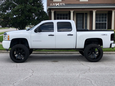 1 2013 Silverado 1500 Chevrolet Mcgaughys Suspension Lift 9in Arkon Off Road Lincoln Black