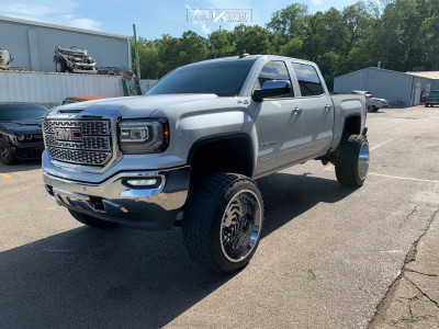 2016 GMC Sierra 1500 - 24x14 -81mm - ARKON OFF-ROAD Crown Series Victory - Suspension Lift 9" - 37" x 13.5"
