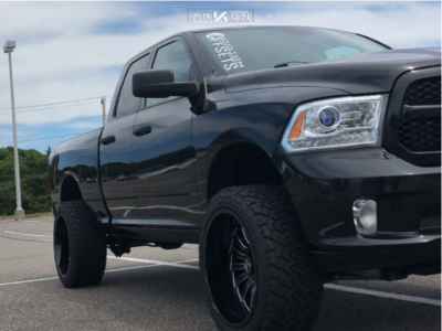 2015 Dodge Ram 1500 - 22x12 -51mm - ARKON OFF-ROAD Alexander - Suspension Lift 4" - 33" x 12.5"